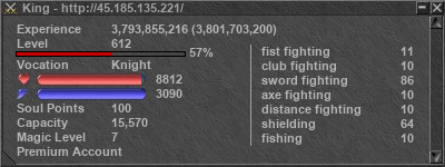 Signature for player King