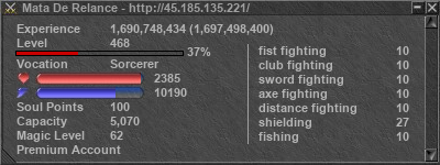 Signature for player Mata De Relance