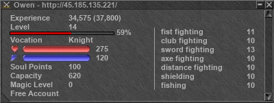 Signature for player Owen