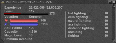 Signature for player Piu Piiu