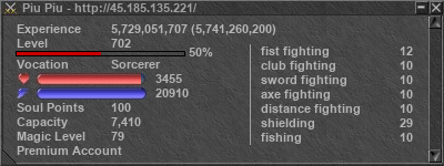 Signature for player Piu Piu