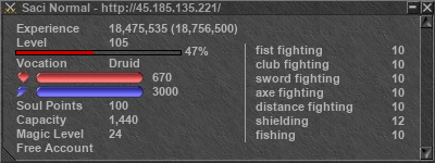 Signature for player Saci Normal