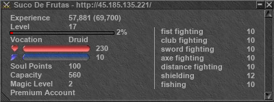 Signature for player Suco De Frutas