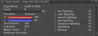 Signature for player Teste Guild