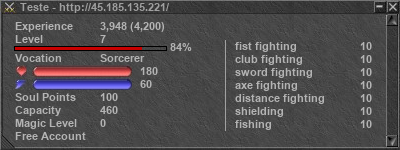 Signature for player Teste