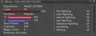 Signature for player Wicka